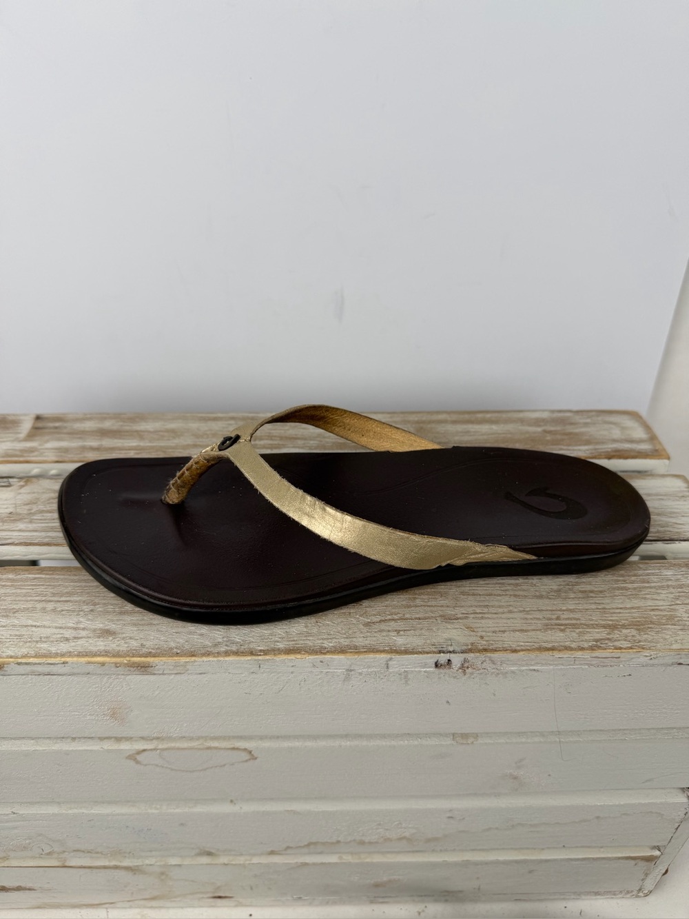 OluKai Ho'opio Leather Sandals women’s size 6 - Picture 8 of 14